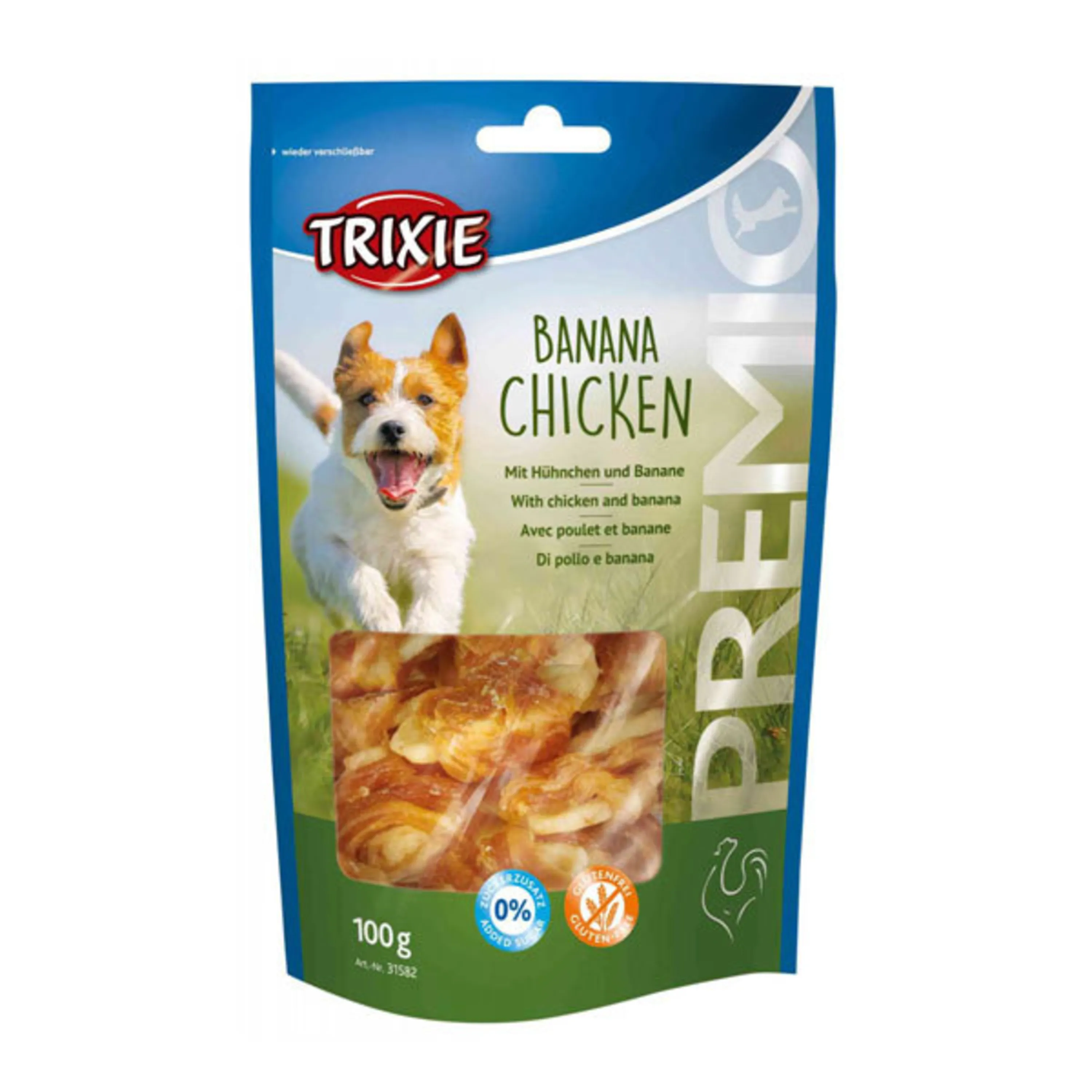 تشویقی سگ موز و مرغ تریکسی – Trixie Banana Chicken